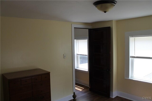 42 Mechanic St, Elbridge, NY 13080 - foyer with plenty of natural light, dark wood-type flooring, and baseboards