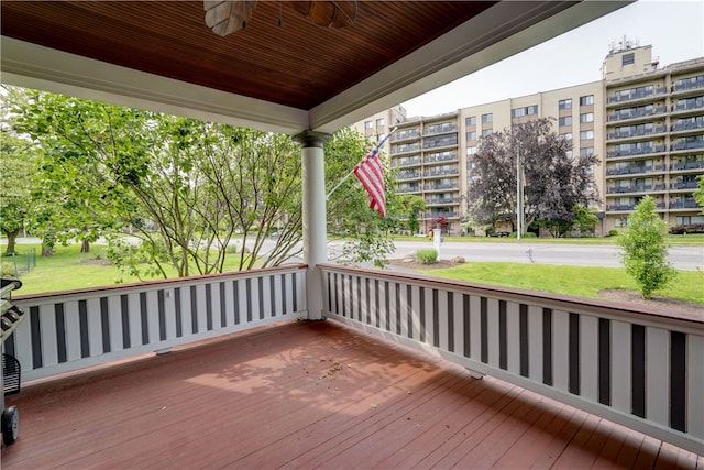 2550 E Ave, Brighton, NY 14610 - view of wooden deck