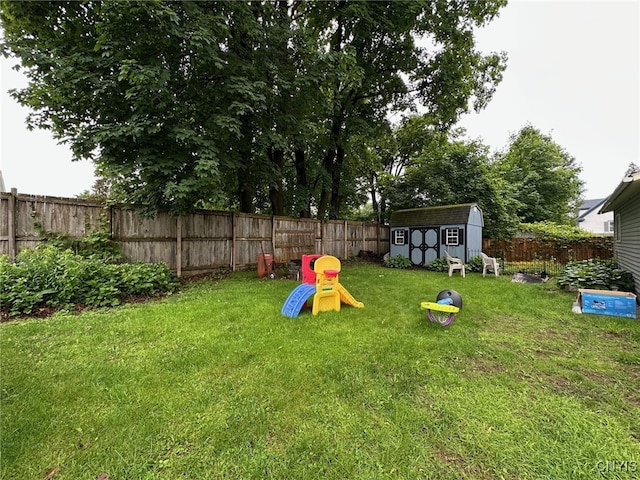 35 N 4th Ave, German Flatts, NY 13357 - fenced backyard with a storage shed