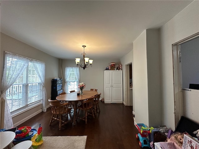 35 N 4th Ave, German Flatts, NY 13357 - dining space featuring a chandelier and dark wood-style floors