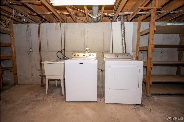 897 Fairmont Ave, North Tonawanda, NY 14120 - washroom with independent washer and dryer