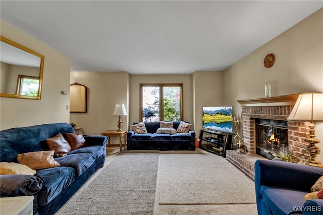 25 5th Ave, Amherst, NY 14221 - carpeted living area featuring a fireplace