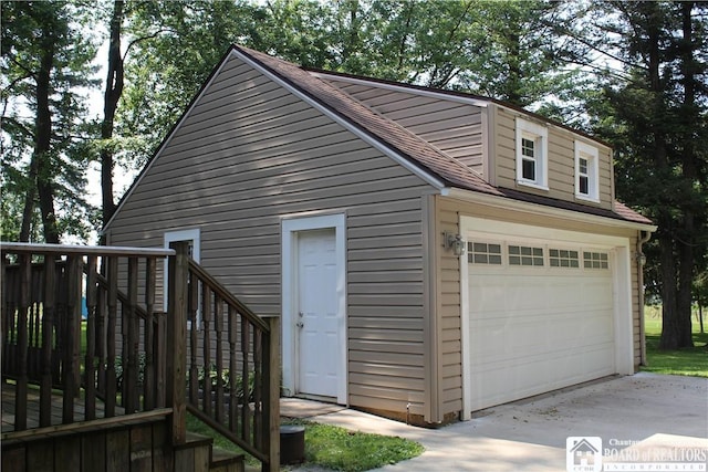 3582 Rte 20, Sheridan, NY 14063 - detached garage featuring concrete driveway