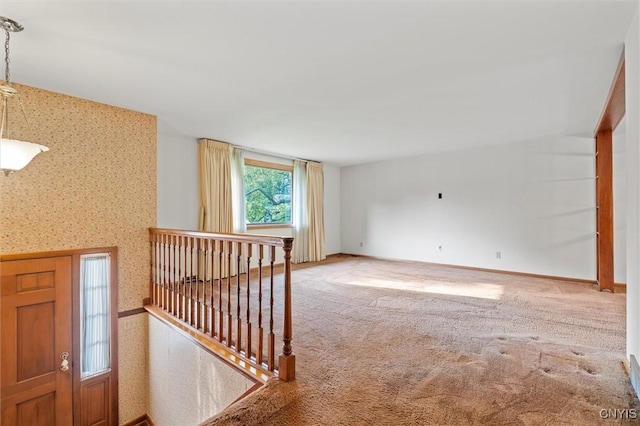112 Elmcrest Cir, Salina, NY 13090 - carpeted spare room with wallpapered walls