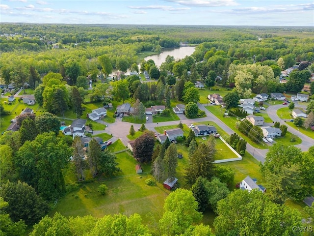 112 Elmcrest Cir, Salina, NY 13090 - aerial perspective of suburban area with a heavily wooded area
