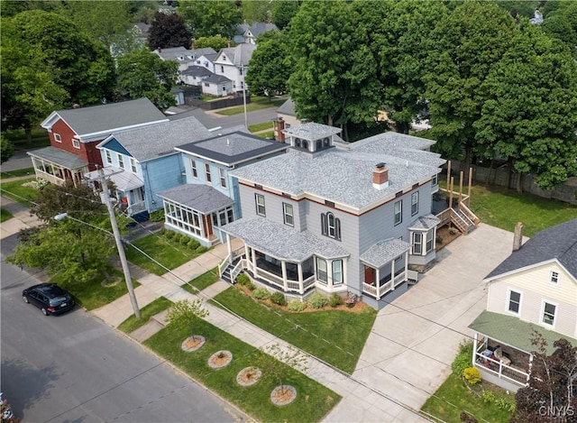 55 E 5th St, Oswego-City, NY 13126 - aerial perspective of suburban area