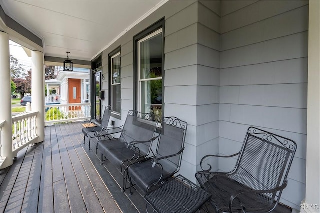 55 E 5th St, Oswego-City, NY 13126 - view of wooden porch