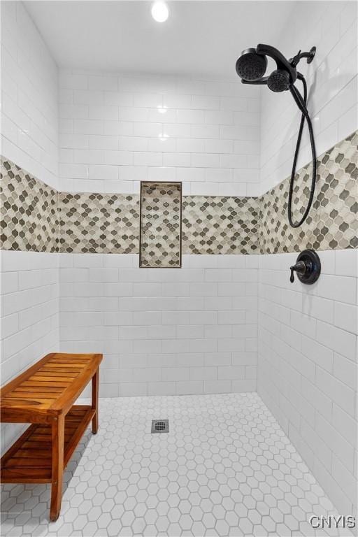 55 E 5th St, Oswego-City, NY 13126 - full bath featuring tiled shower