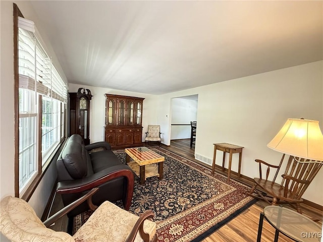 4936 Look Kinney Cir, Clay, NY 13088 - living area with wood finished floors and baseboards