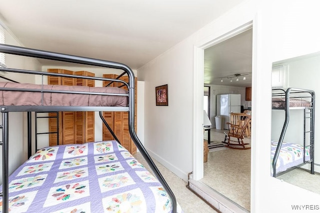 17 Porter Center Rd Unit N, Porter, NY 14174 - bedroom featuring carpet flooring, rail lighting, and baseboards