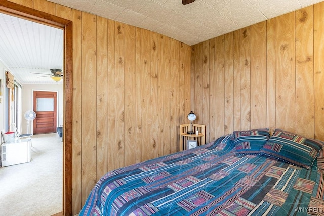 17 Porter Center Rd Unit N, Porter, NY 14174 - bedroom with carpet floors and wood walls