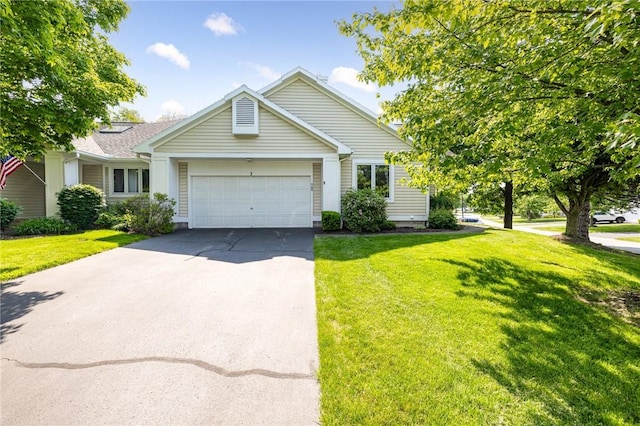 3 Legacy Oak Trl, Henrietta, NY 14534 - ranch-style home with an attached garage, driveway, and a front lawn