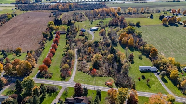 2309 Mcburney Rd, Phelps, NY 14432 - aerial overview of property's location featuring rural landscape and rows of crops