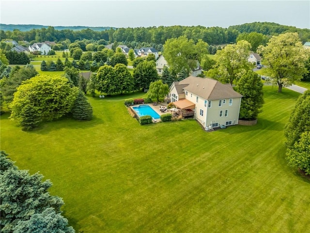 6305 Candlelight Run, Victor, NY 14564 - aerial view of a pool area