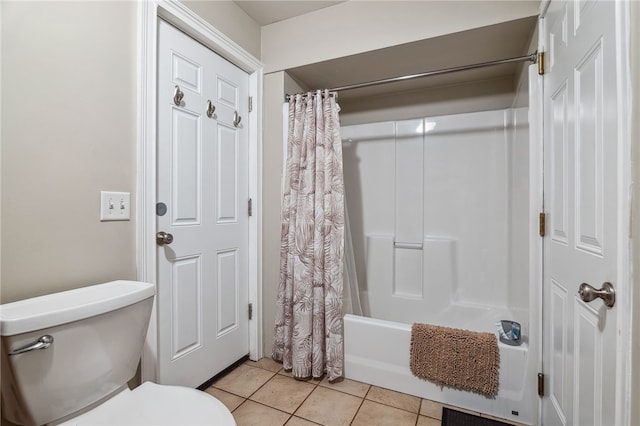 102 Trolley Line Rd, Hartwick, NY 13326 - full bath with toilet, tile patterned floors, and shower / bathtub combination with curtain