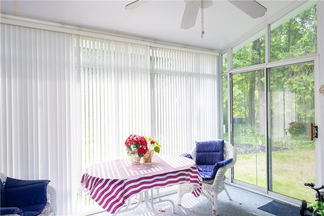 179 Kentucky Xing, Greece, NY 14612 - sunroom / solarium featuring ceiling fan and healthy amount of natural light