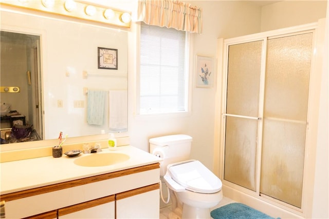 179 Kentucky Xing, Greece, NY 14612 - bathroom featuring vanity, a shower stall, and toilet