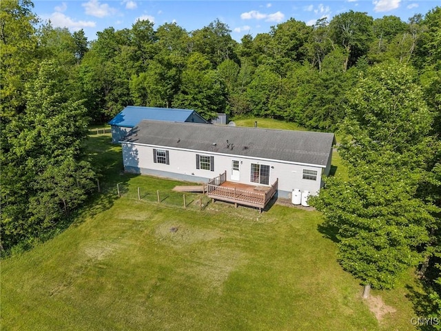 6669 Rottamore Rd, Stockbridge, NY 13409 - aerial view of property and surrounding area with a forest