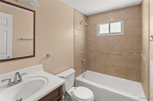 51 N Seine Dr Unit 1 & 2, Cheektowaga, NY 14227 - bathroom with toilet, vanity, and shower / bath combination