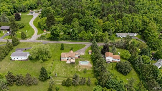 3477 Mcclary Rd, Lafayette, NY 13084 - aerial overview of property's location featuring a heavily wooded area