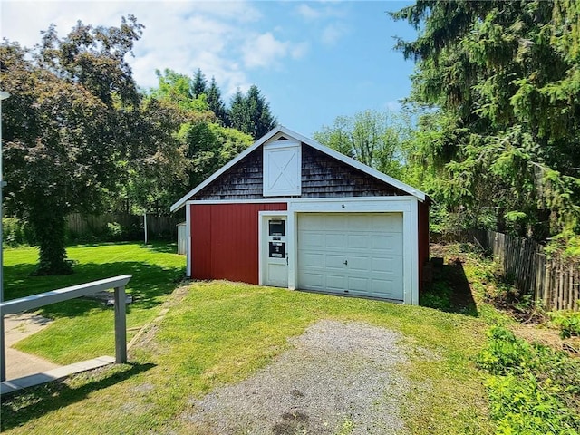 6251 Willard St, Aurelius, NY 13034 - detached garage featuring driveway