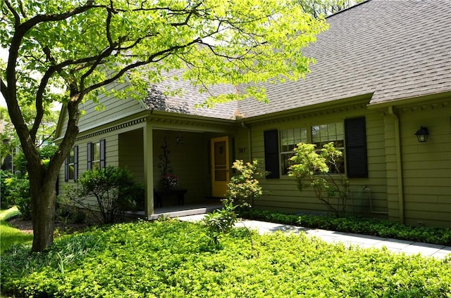 307 Allens Creek Rd, Brighton, NY 14618 - view of front of home with a shingled roof and a porch