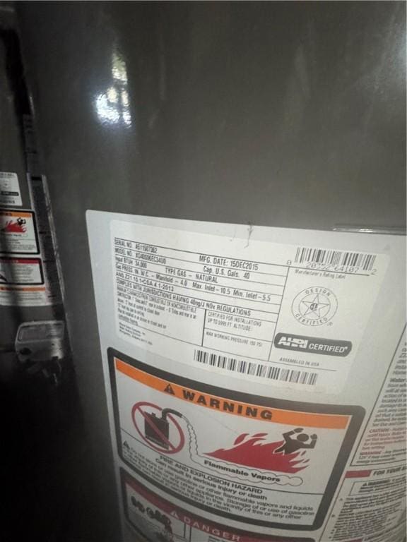 94 Lorimer St, Rochester, NY 14608 - detailed view of gas water heater