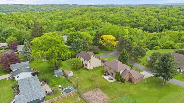 106 Shingle Landing Dr, Irondequoit, NY 14609 - aerial perspective of suburban area featuring a forest