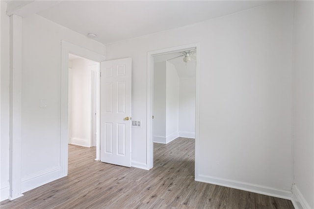 65 Hoff St, Rochester, NY 14621 - empty room with wood finished floors, baseboards, and a smoke detector