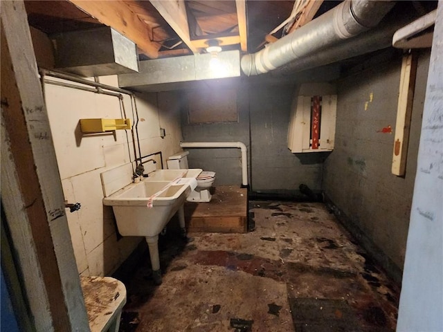 46 Kirby St, Bainbridge, NY 13733 - view of unfinished basement
