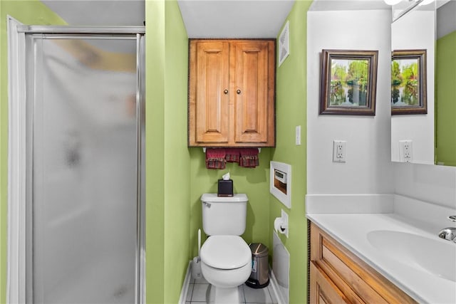 529 Backus Rd, Webster, NY 14580 - full bath with a shower stall, vanity, toilet, and tile patterned floors
