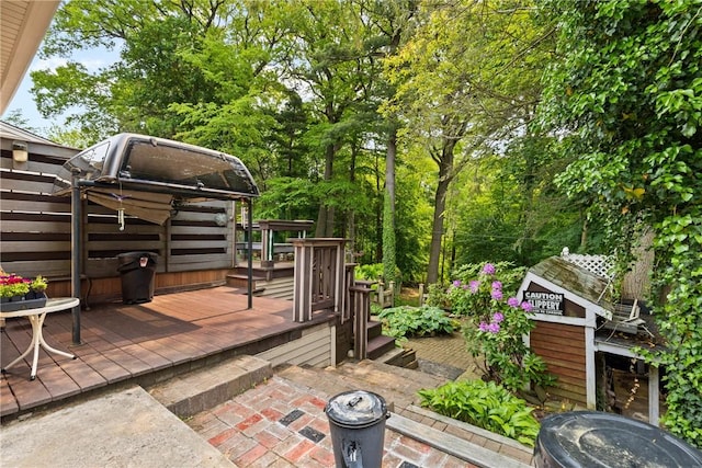 529 Backus Rd, Webster, NY 14580 - view of wooden terrace