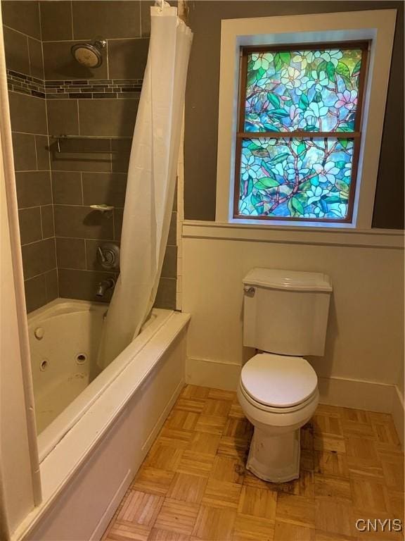 2334 State Route 49th Hwy, West Monroe, NY 13167 - full bathroom with toilet, a combined bath / shower with jetted tub, and baseboards