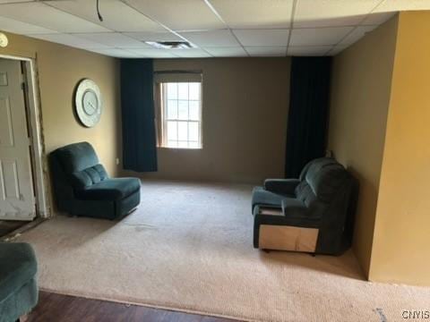 2334 State Route 49th Hwy, West Monroe, NY 13167 - sitting room with a drop ceiling and wood finished floors