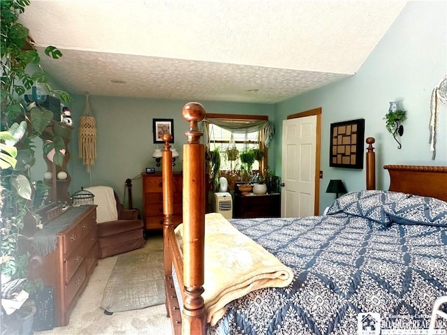 9983 Deer Creek Rd, Genesee, NY 14770 - bedroom featuring a textured ceiling and light colored carpet