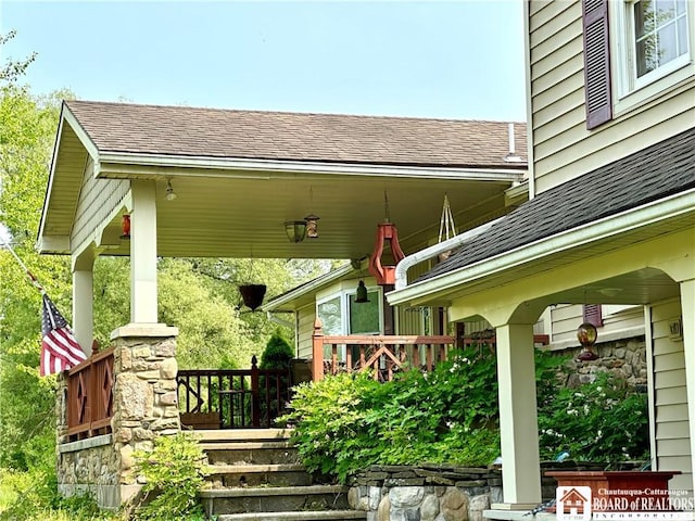 9983 Deer Creek Rd, Genesee, NY 14770 - view of covered porch
