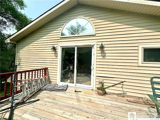 9983 Deer Creek Rd, Genesee, NY 14770 - view of wooden deck