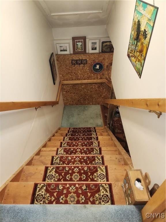 381 French Rd, Morehouse, NY 13324 - stairs with wood finished floors