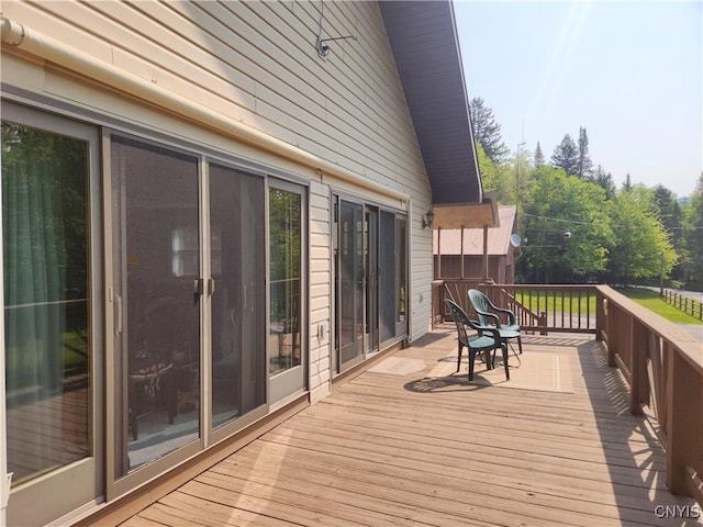 381 French Rd, Morehouse, NY 13324 - view of wooden terrace