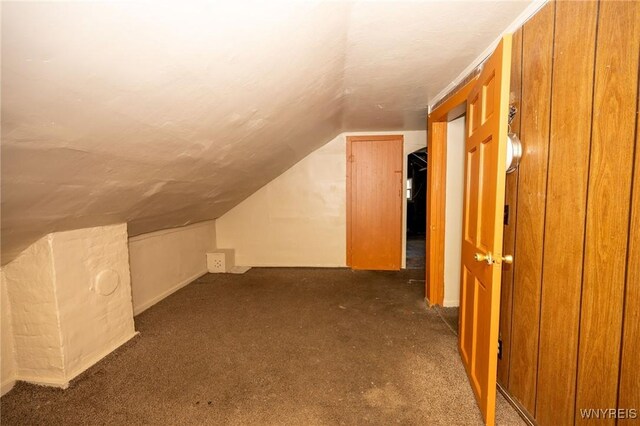 965 Walden Ave, Buffalo, NY 14211 - additional living space with vaulted ceiling and carpet