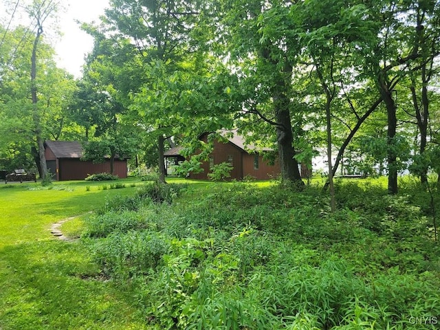4859 Becker Ln, Lyme, NY 13693 - view of green lawn featuring an outbuilding
