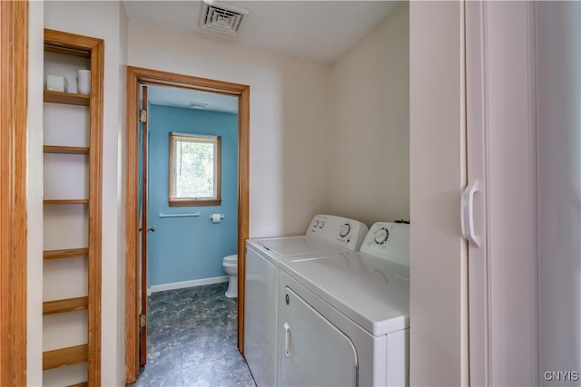 4859 Becker Ln, Lyme, NY 13693 - laundry area featuring washer and dryer and baseboards