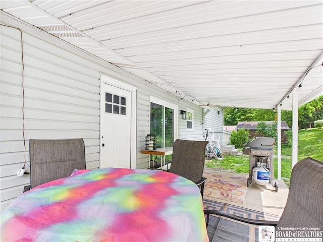32 Parkview Ave, Bradford-City, PA 16701 - view of patio with outdoor dining space and area for grilling