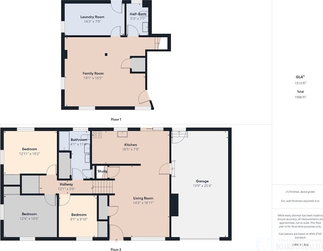 32 Parkview Ave, Bradford-City, PA 16701 - floor plan / room layout