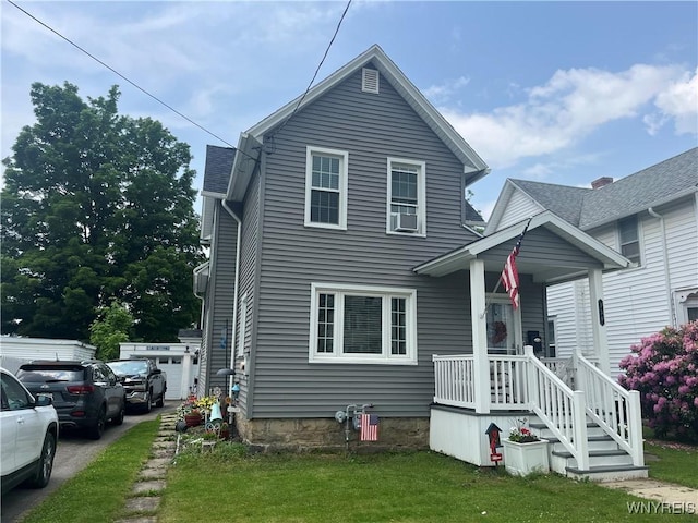 130 S 6th St, Olean-City, NY 14760 - traditional-style house featuring a front lawn