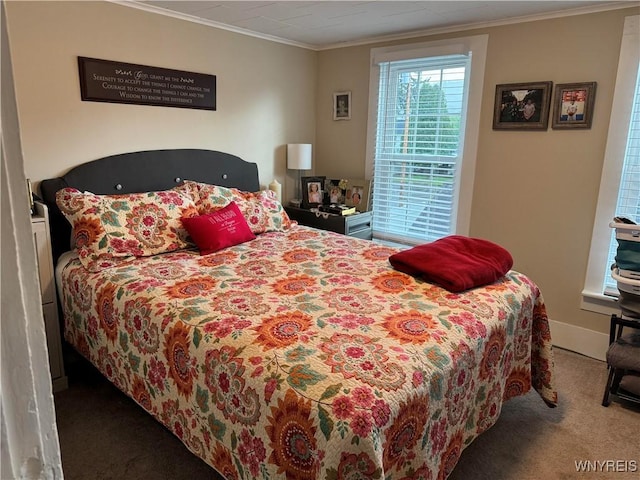 130 S 6th St, Olean-City, NY 14760 - bedroom featuring carpet flooring and crown molding