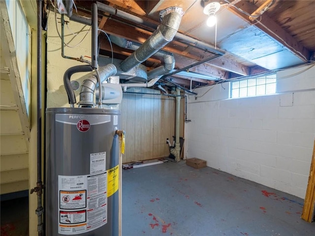 257 Longridge Ave, Greece, NY 14616 - below grade area with gas water heater