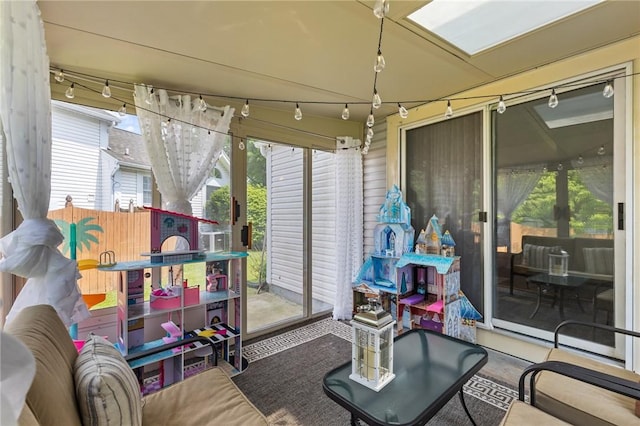 11 Shadow Ln, Gates, NY 14606 - sunroom / solarium featuring track lighting