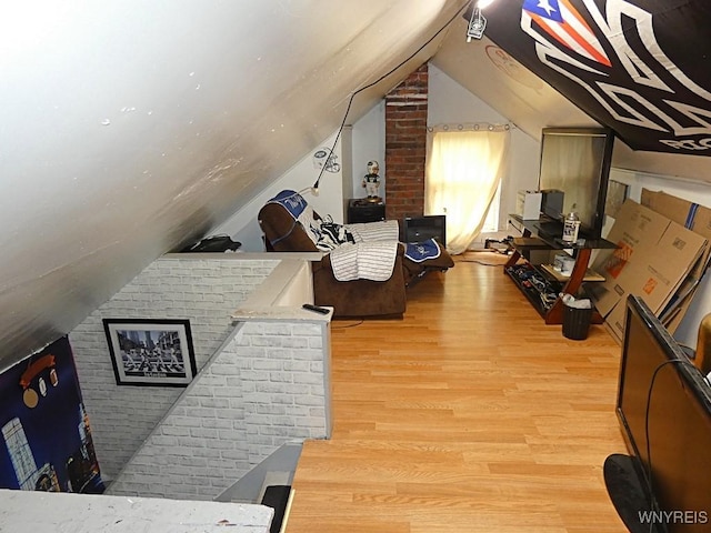 1862 Kenmore Ave, Buffalo, NY 14216 - bedroom with lofted ceiling and wood finished floors