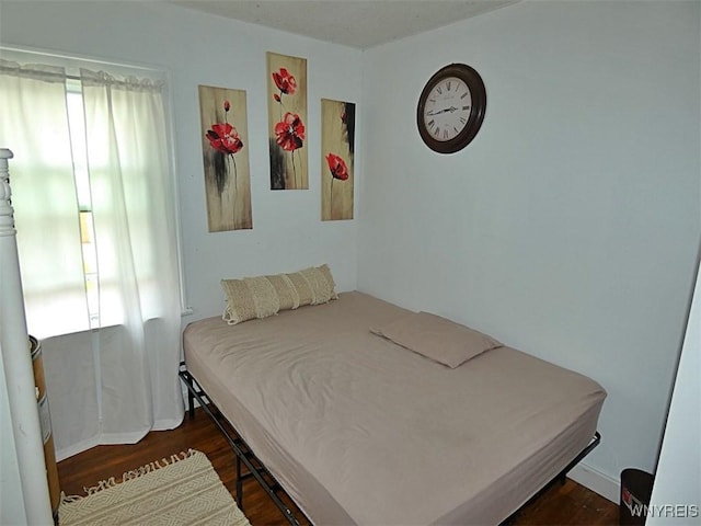 1862 Kenmore Ave, Buffalo, NY 14216 - bedroom with dark wood finished floors and baseboards